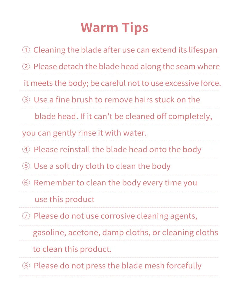 Waterproof Bikini Trimmer Women Full body washing for convenient home use and travel