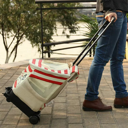 Small Truck with Foldable Pull Rod, Portable Shopping Cart, Household Grocery Cart, Small Pull Cart, Luggage Cart