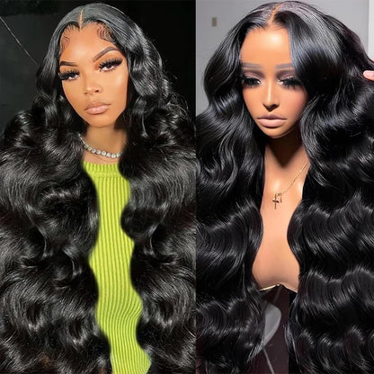 32 34 INCH Body Wave 13x4 Lace Front Wigs Human Hair 13x6 Transparent Lace Frontal Wigs PrePlucked 4x4 Lace Wigs For Black Women