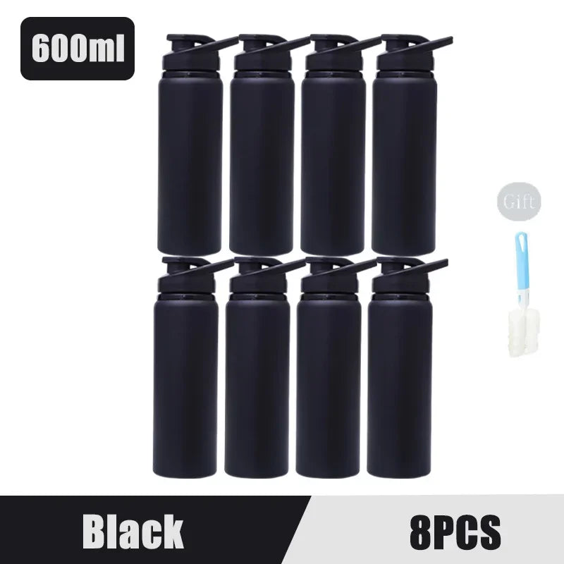 Portable Stainless Steel Water Bottle Bicycle Riding Drinking Water Bottle Outdoor Sport Travel Mug Metal Stainless Steel Bottle