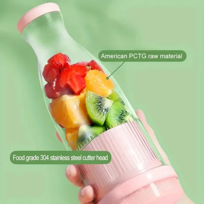 Electric Juicer Cup 6 Blades Blender Milkshake Machine USB Portable Fruit Milk Mixing Tool Mini Fresh Juice Blender