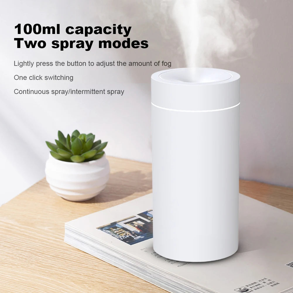 100ml Car Essential Oils Diffuser Rechargeable Car Humidifier Aromatherapy Diffuser Car Mini Portable Diffuser for Home Bedroom