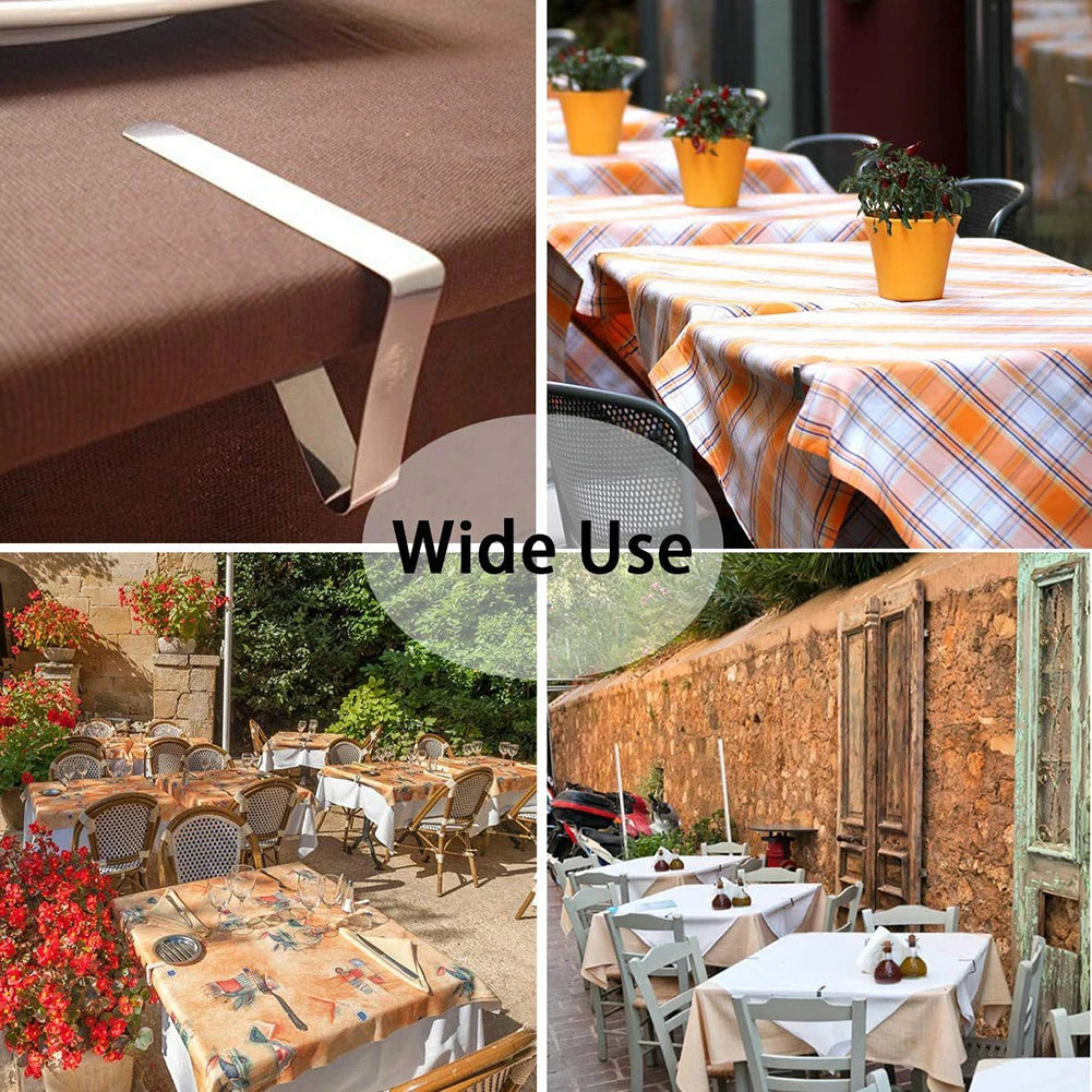 4-32Pc Stainless Steel Table Cloth Clip Wedding Picnic Table Cover Clip Holder Tablecloth Stable Clips for Restaurant Fixed Clip