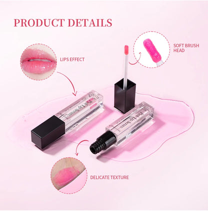 Pink Lips Serum Lip Balm Plumper Serum Reduces Fine Lines Brighten Lipgloss Anti-Drying For Women Pink Lips Instant Volumising