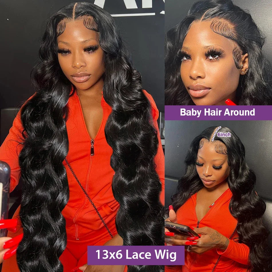 32 Inch Body Wave 13x6 Hd Lace Frontal Wig Human Hair 13x4 Hd Pre Plucked Lace Wigs For Women Brazilian 360 Lace Front Hair Wigs