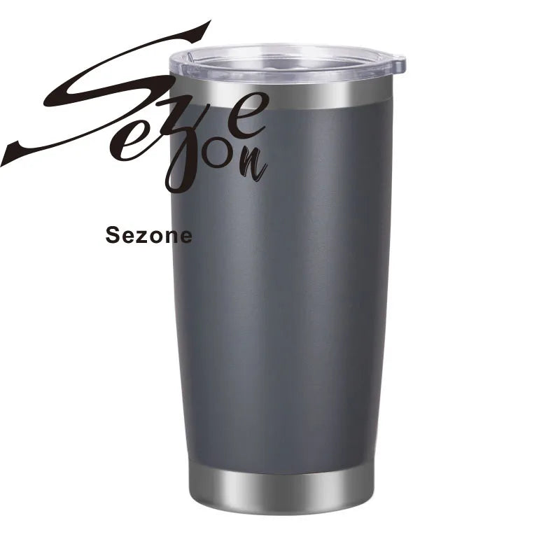 20oz Coffee Mug Thermal Cup Tumbler with Lid 304 Beer Stainless Steel Vacuum Insulated Double Wall xicaras caneca copo termico