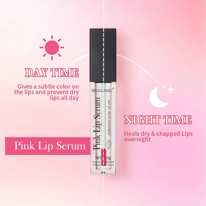 Pink Lips Serum Lip Balm Plumper Serum Reduces Fine Lines Brighten Lipgloss Anti-Drying For Women Pink Lips Instant Volumising