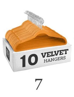 Velvet Non-Slip Hanger 10 Pieces Flocking Multifunctional Anti-Slip Clothes Hangers Wrinkle Resistant Adult Plastic Hanger Stand