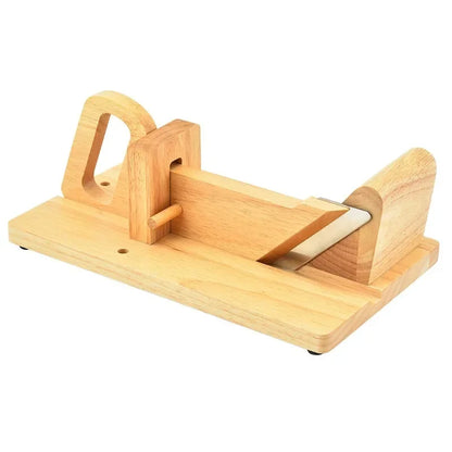 Wooden Sausage Guillotine Meat Slicer Cutter With Blade  Safety Lock Peg, Food Cutters Kitchen accessories Gadget for Home