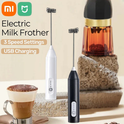 Xiaomi Electric Wireless Milk Frothers Blender Handheld Mini USB Rechargable 3 Speeds Coffee Mixer  For Coffee Cappuccino Cream