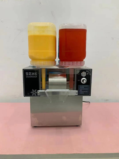 New Design 120KG/24H Air-cooled Snowflake Ice Machine Small Snow 4 Flavors Snow Ice Bingsu Shaver Smoothie Crusher 110V 220V