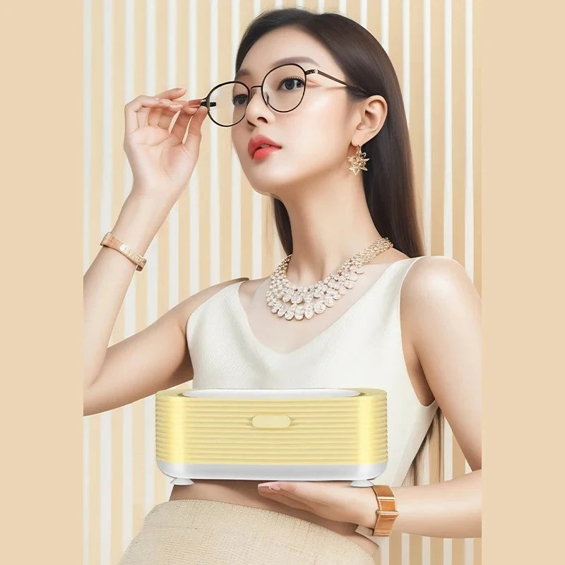 Xiaomi Multi Functional Cleaning Machine High Frequency Vibration Jewelry Glasses Cleaner Portable Mini Electric Cleaning Box