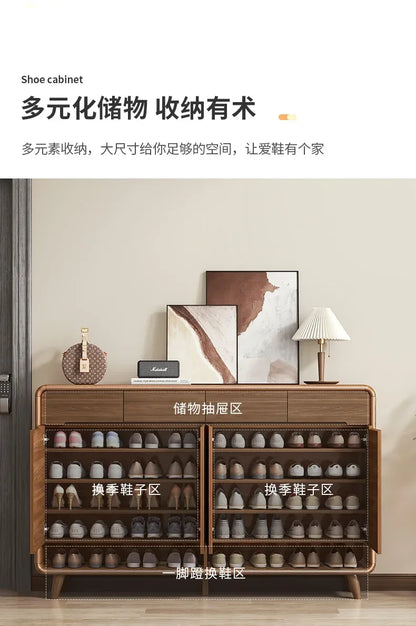 Nordic retro luxury corridor shoe cabinet