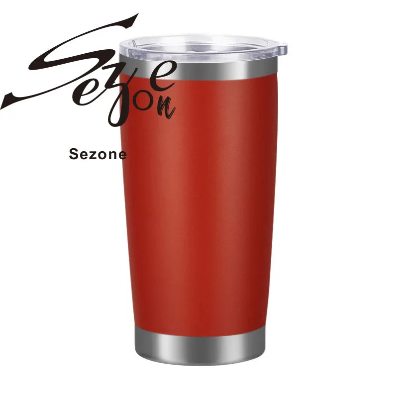 20oz Coffee Mug Thermal Cup Tumbler with Lid 304 Beer Stainless Steel Vacuum Insulated Double Wall xicaras caneca copo termico