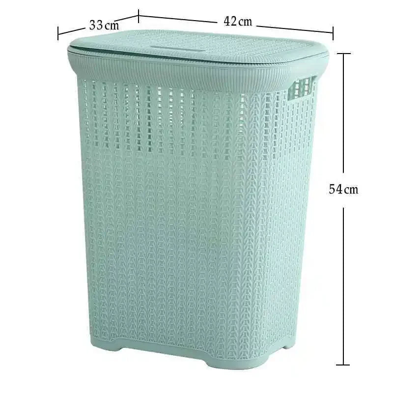 Nordic Wind Plastic Home Bathroom Laundry Basket Living Room Multi-purpose Toy Basket Bedroom Clothing Storage Basket