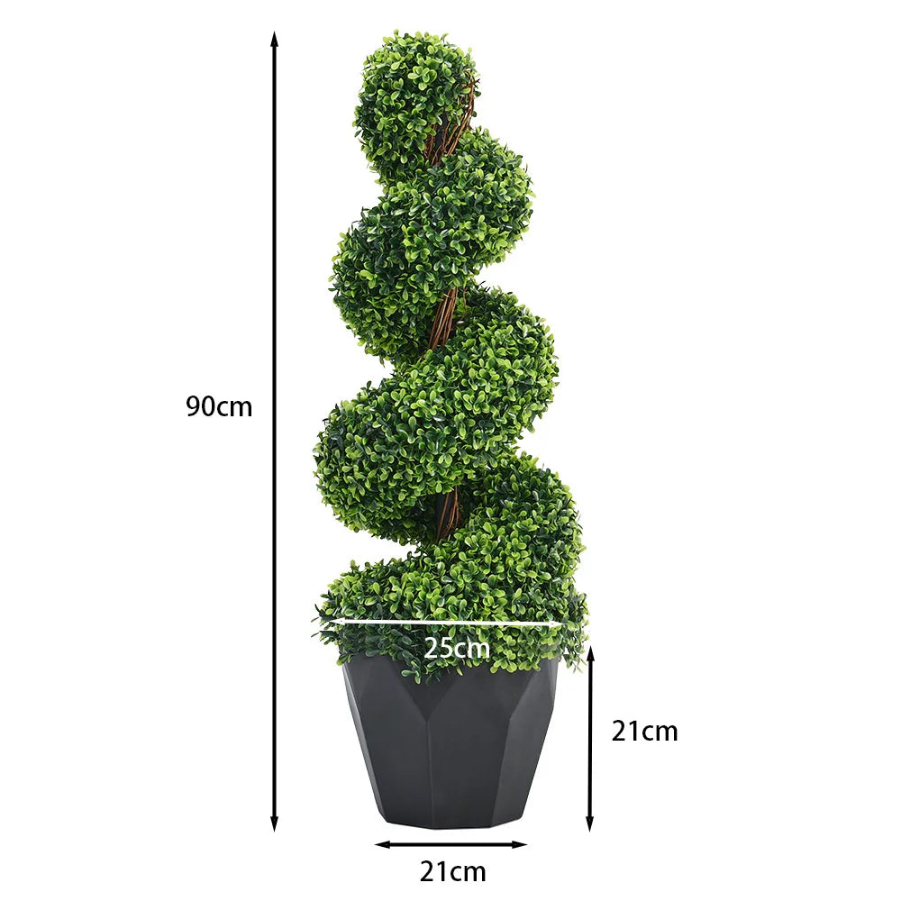 【Breeins】Artificial Plant Fake Green Tree in Pot