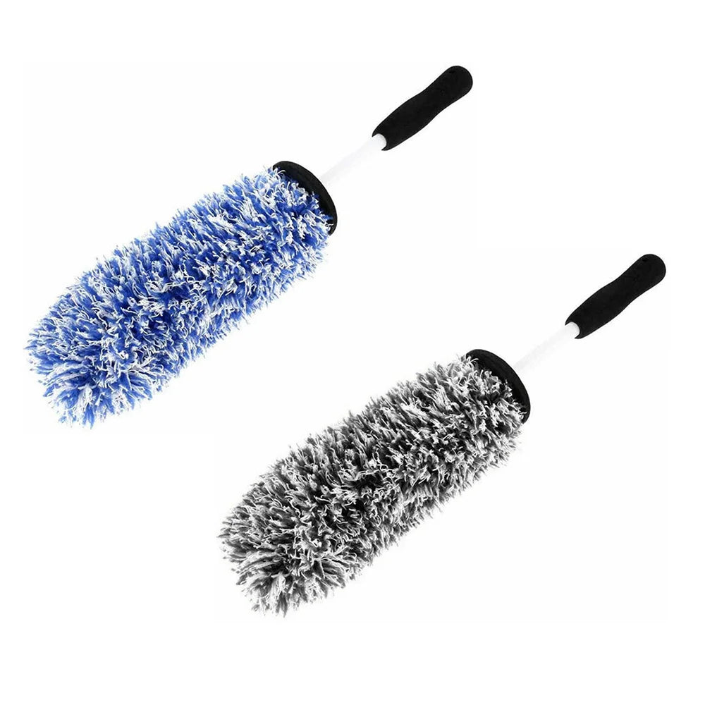 Car Wheel Tire Rim Detailing Cleaning Brush Microfiber Auto Care Washing Tool