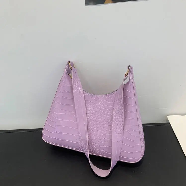 Women's Bag 2022 Trend Handbags Female Handbags Retro Solid Color PU Leather Shoulder Underarm Bag Ladies Shopper Hobos Bag