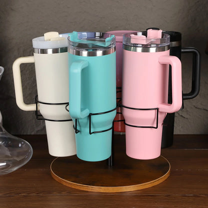 6 Slots Water Bottle Organizer Rotatable Cup Organizer Rotating Bottle Organizer for Stanley 40oz Cup Accessories