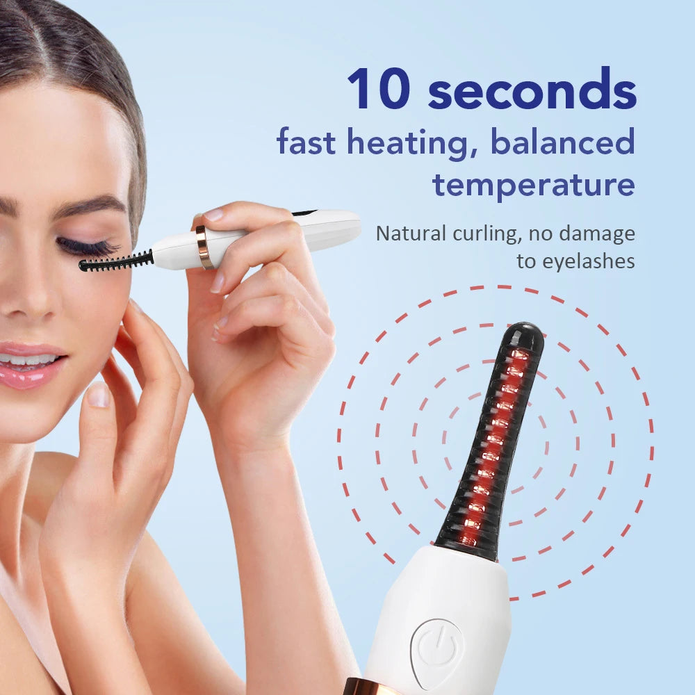 Electric Eyelash Curler Ironing Curler Zero Damage More Natural Curler Heating Digital Display Eyelash Curler Long-lasting Curl