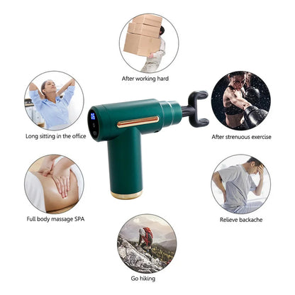 Electric Mini Muscle Massage Gun Protable Body Massager Deep Handheld Percussion Massager Body Back Sport Fitness Relaxation