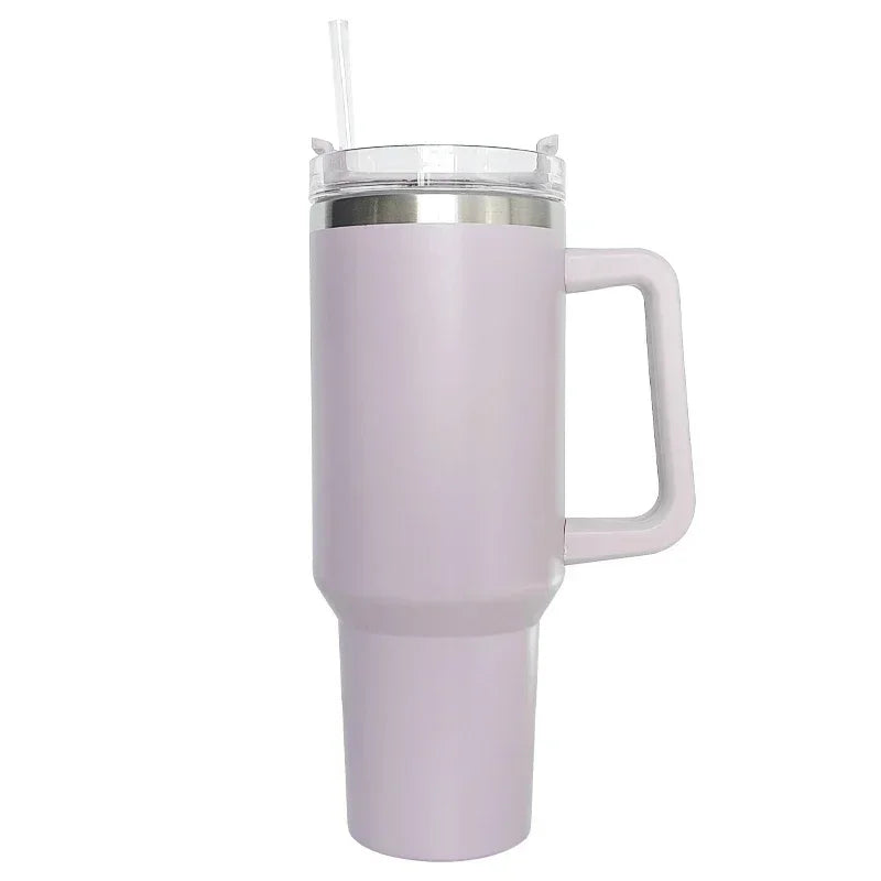 40oz Mug Outdoors With Handle Insulated Tumbler With Lids Straw Stainless Steel Coffee Tumbler Termos Cup for Travel Thermal Mug