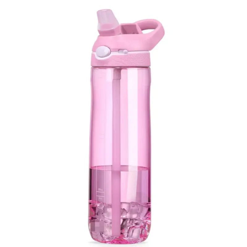 750ml Sports Water Bottle - Hydration On-the-go with Convenient Straw, Perfect for Camping, Hiking BPA-Free and Safe