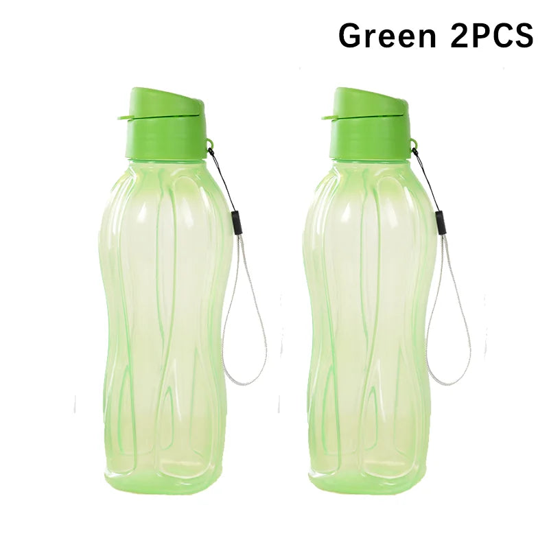 800ML Bottle Plastic Water Bottle Portable Outdoor Sports Water Cup Large Capacity Solid Color Space Cup Plastic Drinkware