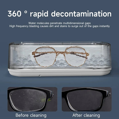 Xiaomi Ultrasonic Cleaning Machine Glasses Cleaning Machine Large Capacity Jewelry Braces Professional Cleaner 650ml For Jewelry