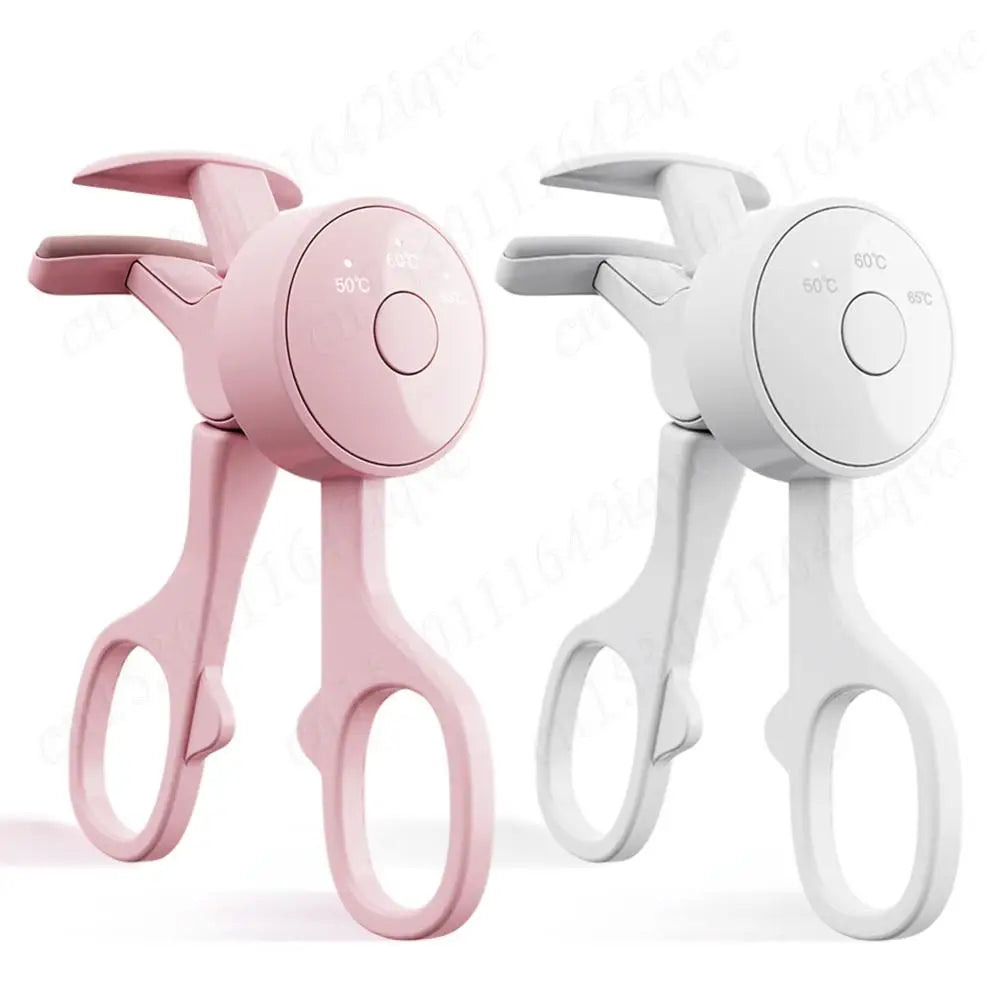 Heated Eyelash Curler Electric Eyelash Curler Long Lasting Eyelash Curling Tool 3 Temp Settings Heated Lash Curler for Makeup