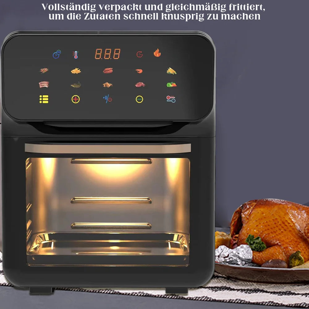 2400W 9L/1700W 12L/1350W 10L Hot Air Fryer Multi-function air fryer Automatic Programmes with LED Touch Screen timable air fryer