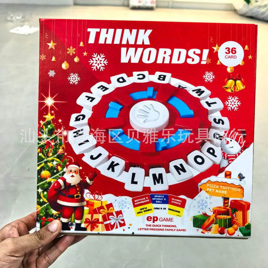 2024 Christmas Tapple Chessboard Parent Child Interaction Children's Brain Development Puzzle Solving Crazy Alphabet Board Game