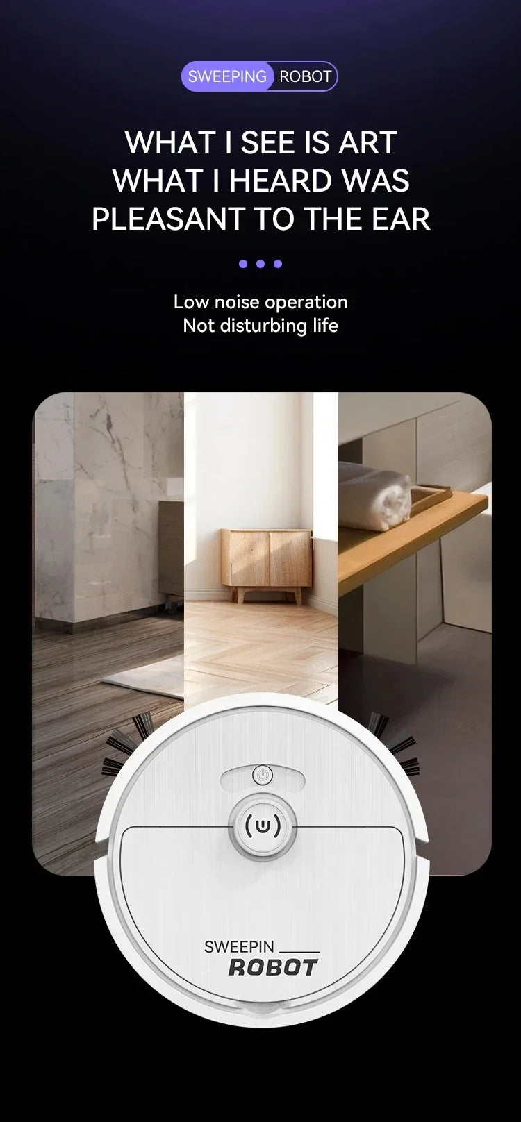 Xiaomi Smart Electric Sweeper Home Sweeping Robot Wet Dry Dual Use Remote Control Sweeper Suitable For Carpet Kitchen Bedroom