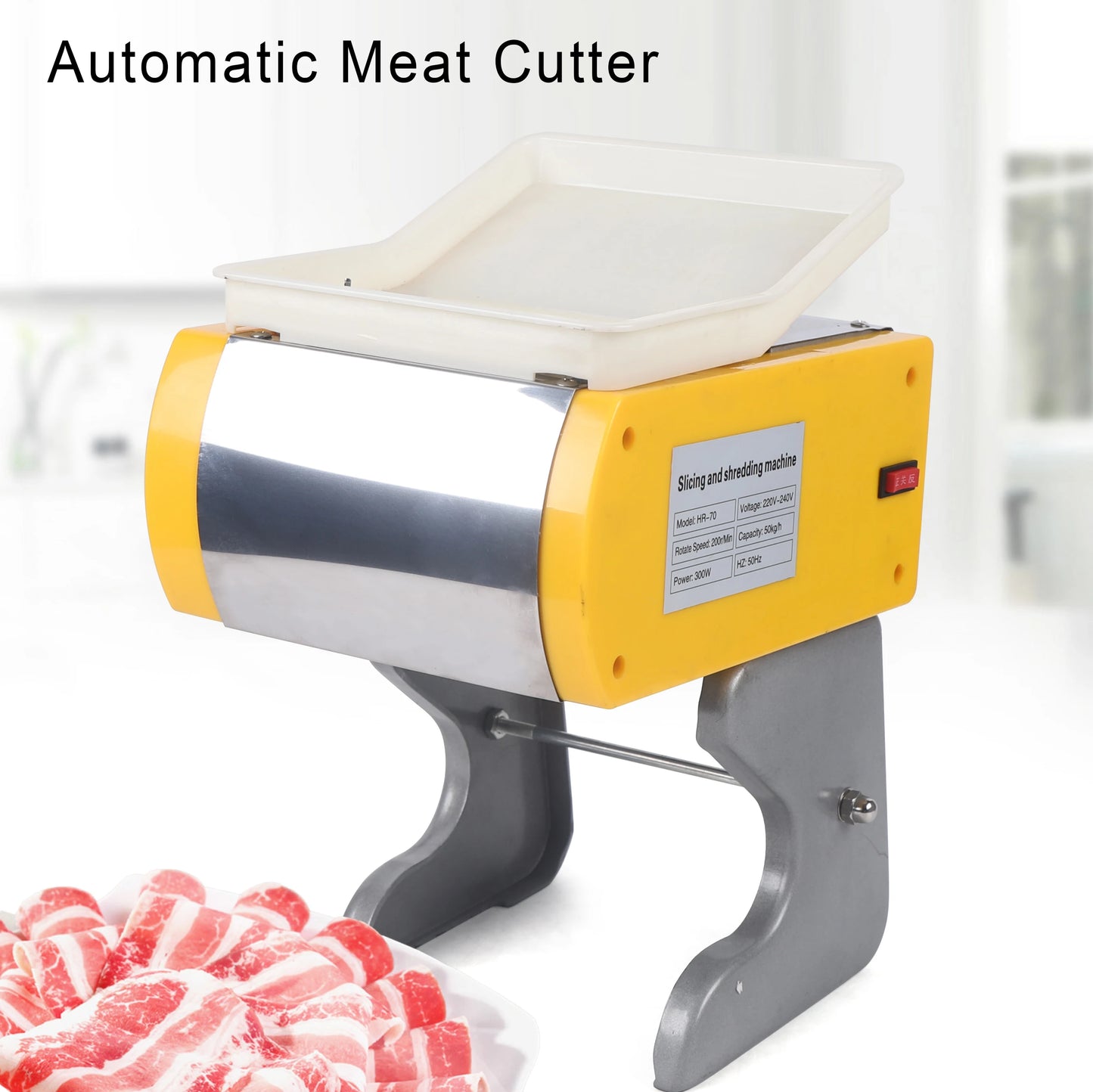 Slicer 300W All-purpose 50kg/h Professional Meat 19.5*18.5*38cm Shredding And Dice For Vegetables