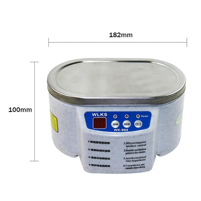 Portable Ultrasonic Cleaner Jewelry Parts Glasses Denture Teeth Circuit Board Watch Washing Machine Tub Dual Frequency Vibration