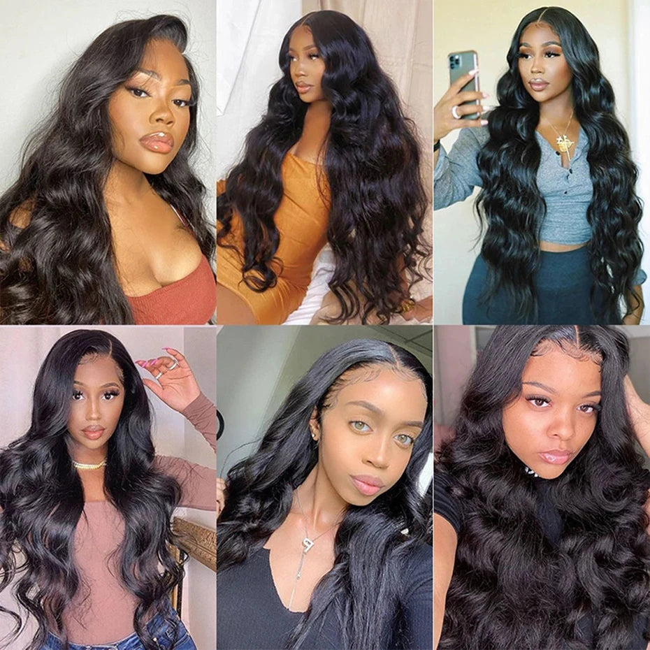 180 Density Body Wave 13x6 Lace Frontal Wig Human Hair 30 32 Inch 13x4 Lace Front Human Hair Wig Wet And Wavy For Women Bling