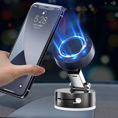 Vacuum Magnetic Suction Cup Phone Holder Double-Sided Suction Cup Phone Stand Magnetic Suction Phone Mount for Car Dashboard