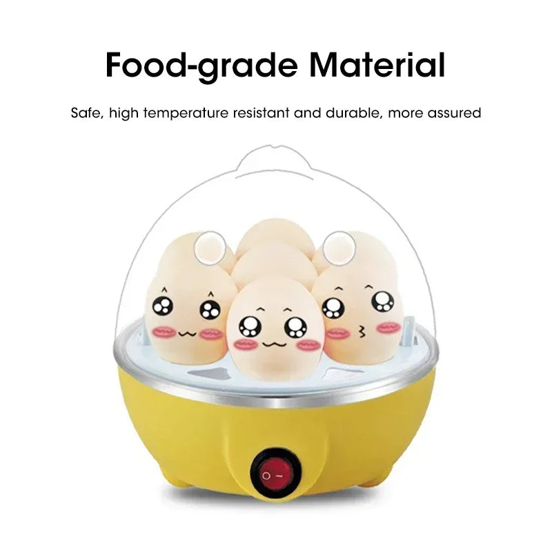 Electric Egg Cooker Single Egg Boiler Mini Steamer Kitchen Steamed Rapid Breakfast Cooking Appliances Kitchen Cooking Machine