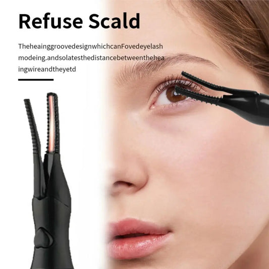 1PCS 2-IN-1Electric Eyelash Curler USB Rechargeable Eyelashes Curler Quick Heating Natural Eyelash Curler Long Lasting Makeup