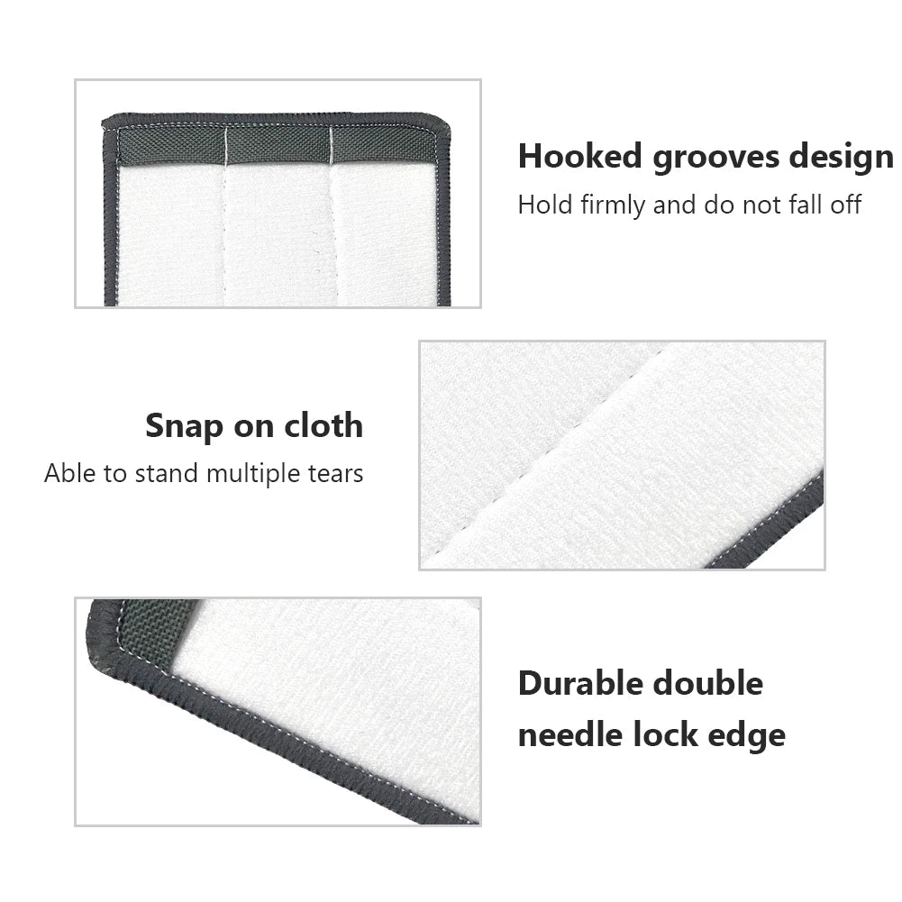 4/8/16PCS Replace Mop Head Floor Cleaning Cloth Microfiber Self Wring Pads Washing Home Rags for Xiaomi Spray Carbon Dry and Wet