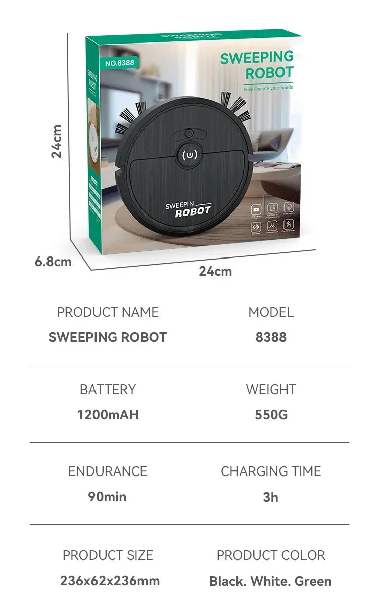 Xiaomi Smart Electric Sweeper Home Sweeping Robot Wet Dry Dual Use Remote Control Sweeper Suitable For Carpet Kitchen Bedroom