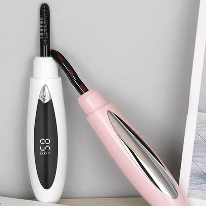 Electric Heated Eyelash Curler Portable Eyelash Curling Device Quick Heating Natural Eyelash Curler Long Lasting Make up Tool