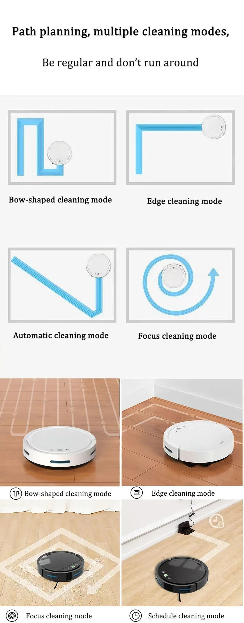 Robot Vacuum Cleaner 2500PA Smart Remote Control Wireless AutoRecharge Floor Sweeping Cleaning appliance Vacuum Cleaner For Home