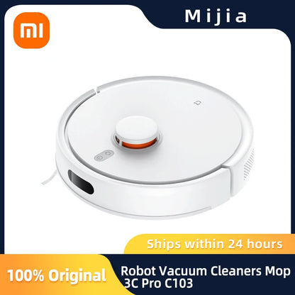 XIAOMI MIJIA Robot Vacuum Cleaners Mop 3C Pro Enhanced Edition Plus C103 5000PA Suction Sweeping Washing Mop APP Smart Planned