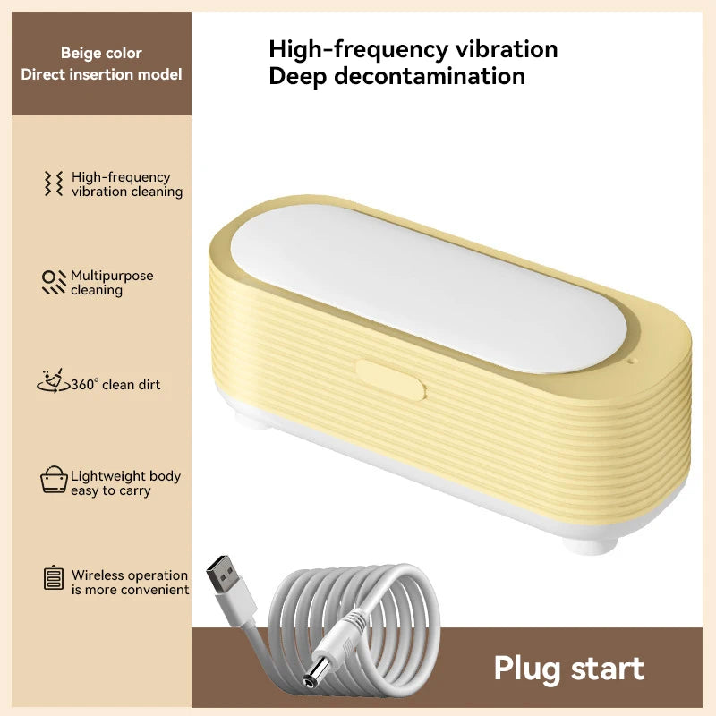 Xiaomi Multi Functional Cleaning Machine High Frequency Vibration Jewelry Glasses Cleaner Portable Mini Electric Cleaning Box