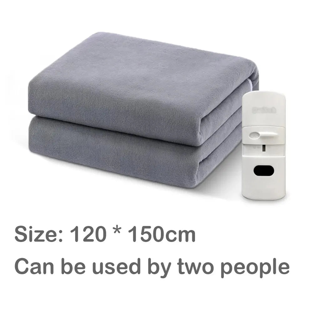 Electric Blanket Grey Review Auede Wlectric Blanket 110V US / 220V EU Plug Heating Pad Blanket Winter Body Warmer Thermostat Swi