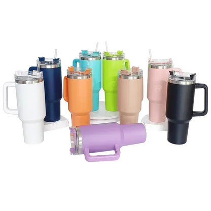 40oz Mug Outdoors With Handle Insulated Tumbler With Lids Straw Stainless Steel Coffee Tumbler Termos Cup for Travel Thermal Mug