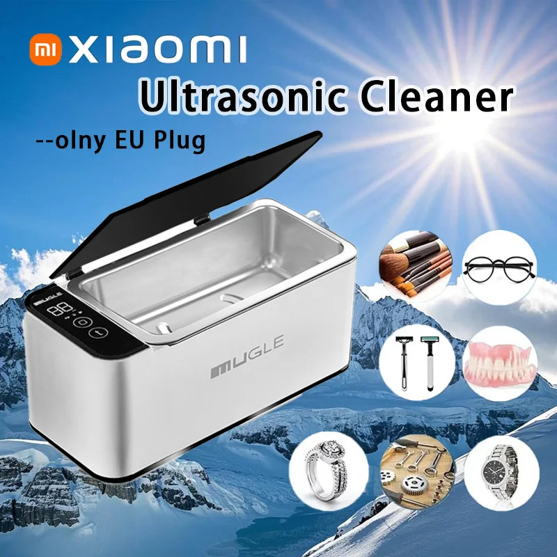 Xiaomi MIJIA Ultrasonic Cleaner Glasses Jewelry Cleaner Ultrasonic Cleaning Machine Ultrasound Wash Bath For False Teeth 500ml