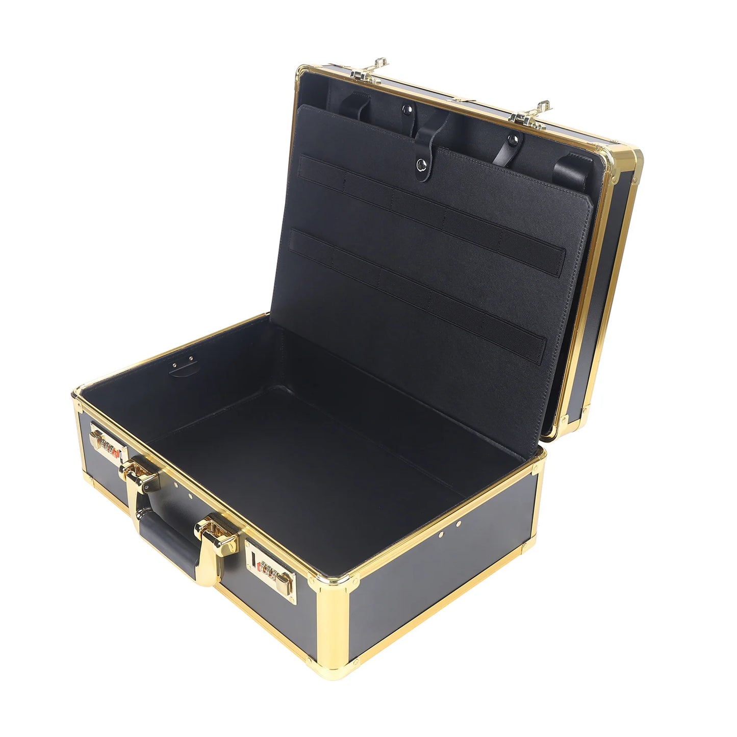 Large Hairdresser Case Gold Salon Beauty Barber Tool Kits Travel Carry Toolbox