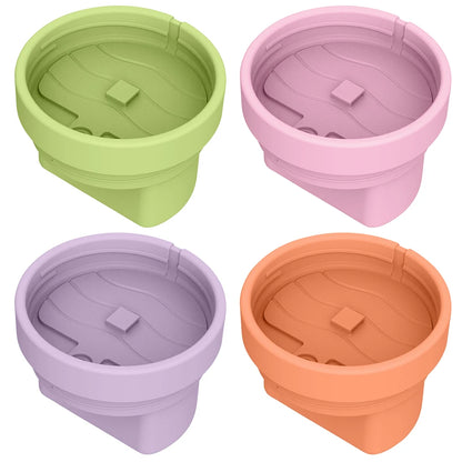 Silicone Ice Cream Cup with Lid & Spoon Ice Cream Container Freezer Storage Container for Stanley 40oz Water Cup Accessories